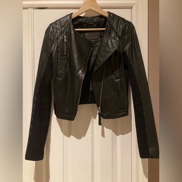 NEW Mackage black leather jacket, size XS - Picture 2 of 16